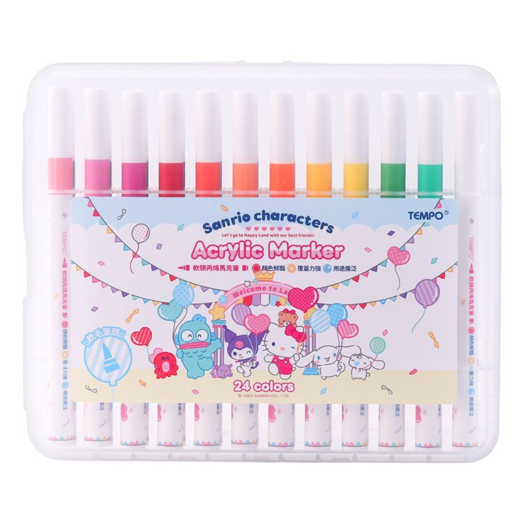 【台灣】SANRIO 單頭馬克筆（36色）