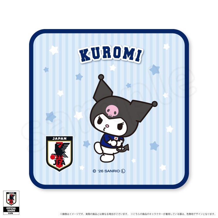 🌸 【預訂】Kuromi Hand Towel- Sanrio x Japan National Football Team Ver. 2026