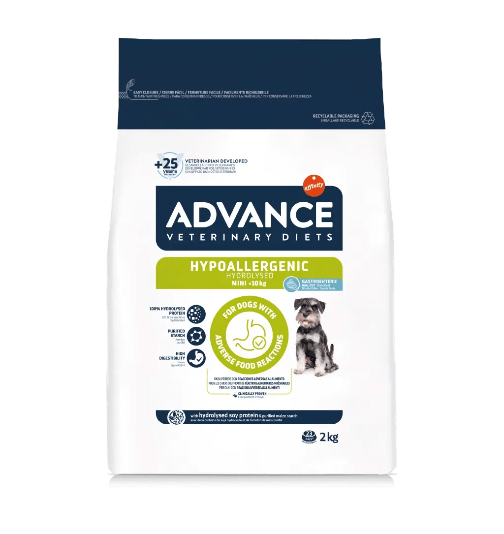 ADVANCE處方狗糧 – 小型犬低過敏源/食物敏感專用 2KG (適合體重1-10kg小型犬種)