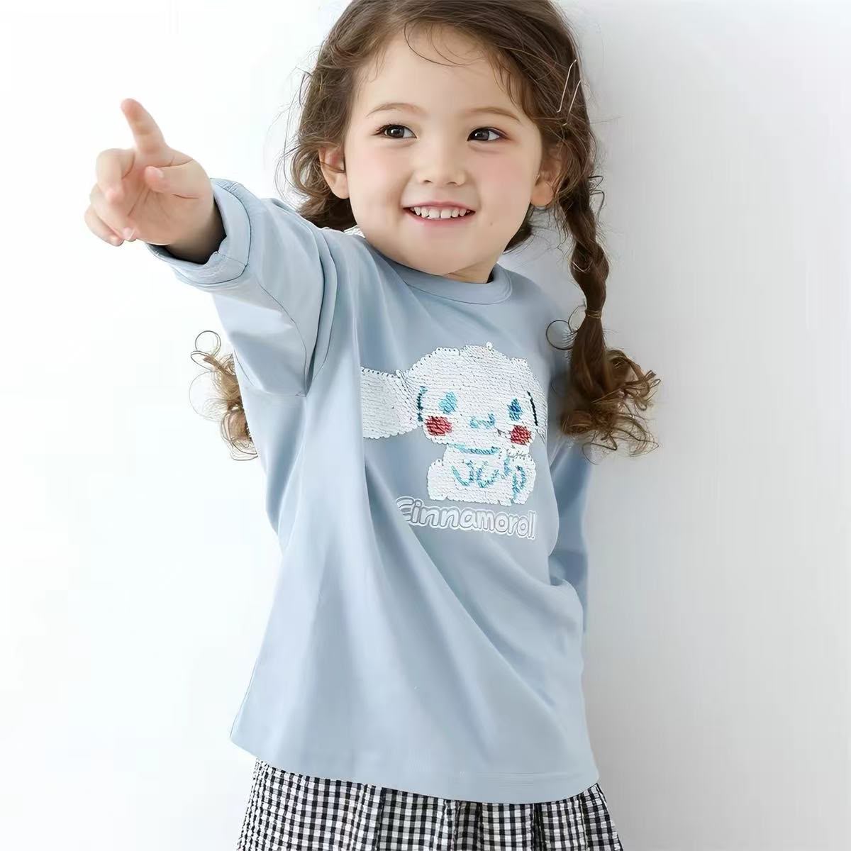 預訂款～#1026 🇯🇵日單 💖Sanrio 雙面亮片長袖上衣