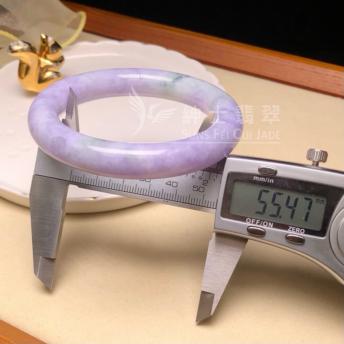 木那藍紫飄花圓鐲55.4mm