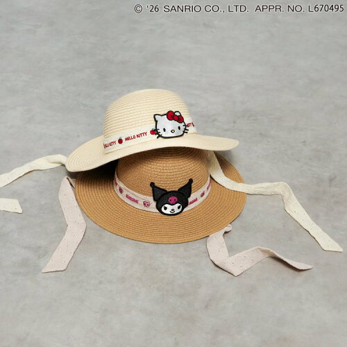 🆕【⭐訂購⭐】  日本直送🌀#Sanrio 可愛刺繡貼布 絲帶 遮陽帽［2款選］🌀[ELEA-0007][260601]