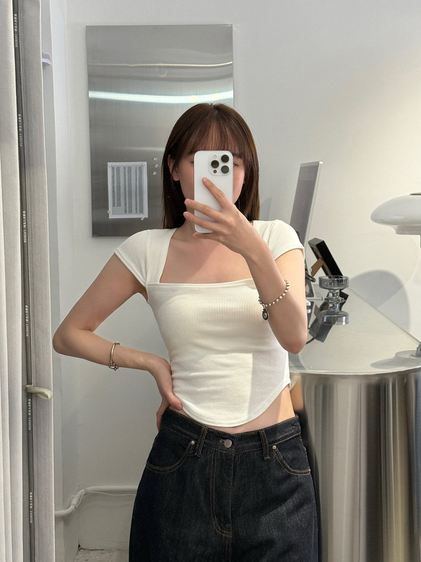 𝐒𝐥𝐢𝐦 𝐟𝐢𝐭 𝐬𝐪𝐮𝐚𝐫𝐞 𝐧𝐞𝐜𝐤 𝐫𝐢𝐛𝐛𝐞𝐝 𝐭𝐨𝐩