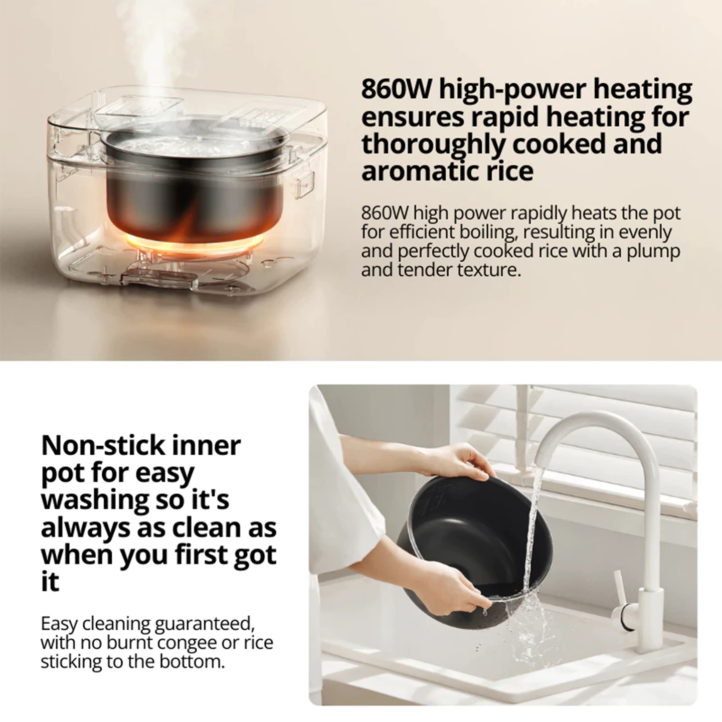 Xiaomi 4L Multifunctional Rice Cooker Non-Stick (BHR9174GB)