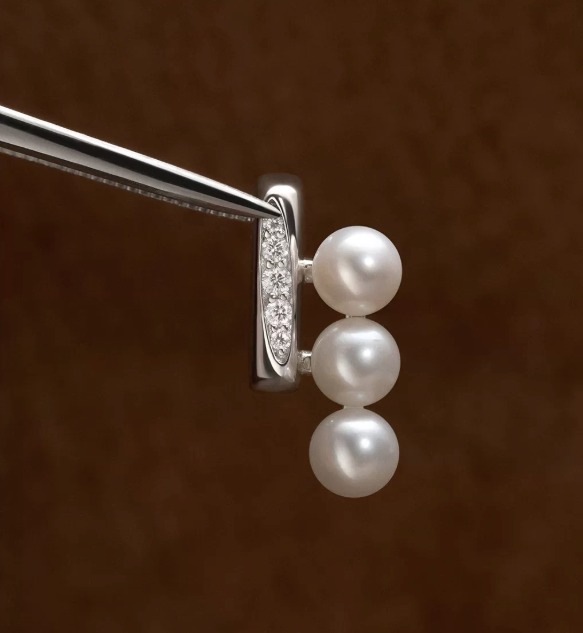 STACKA SERIES Pearl Earrings 幾何珍珠耳環