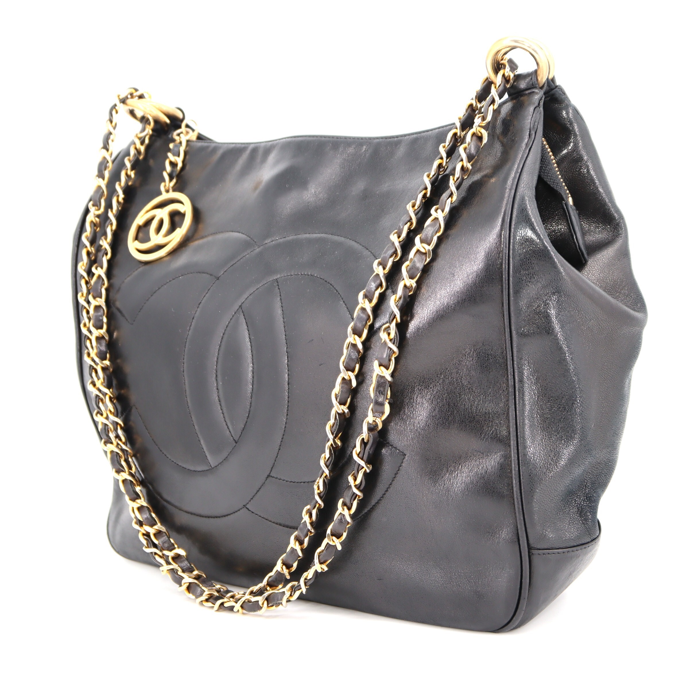 Chanel Coco Mark Lambskin Chain Bag