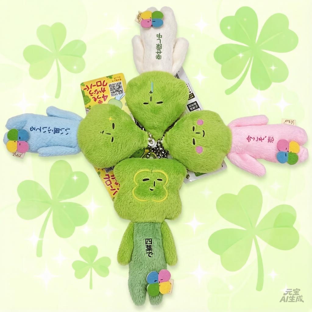 日本直送新款四葉草yukio 公仔掛飾