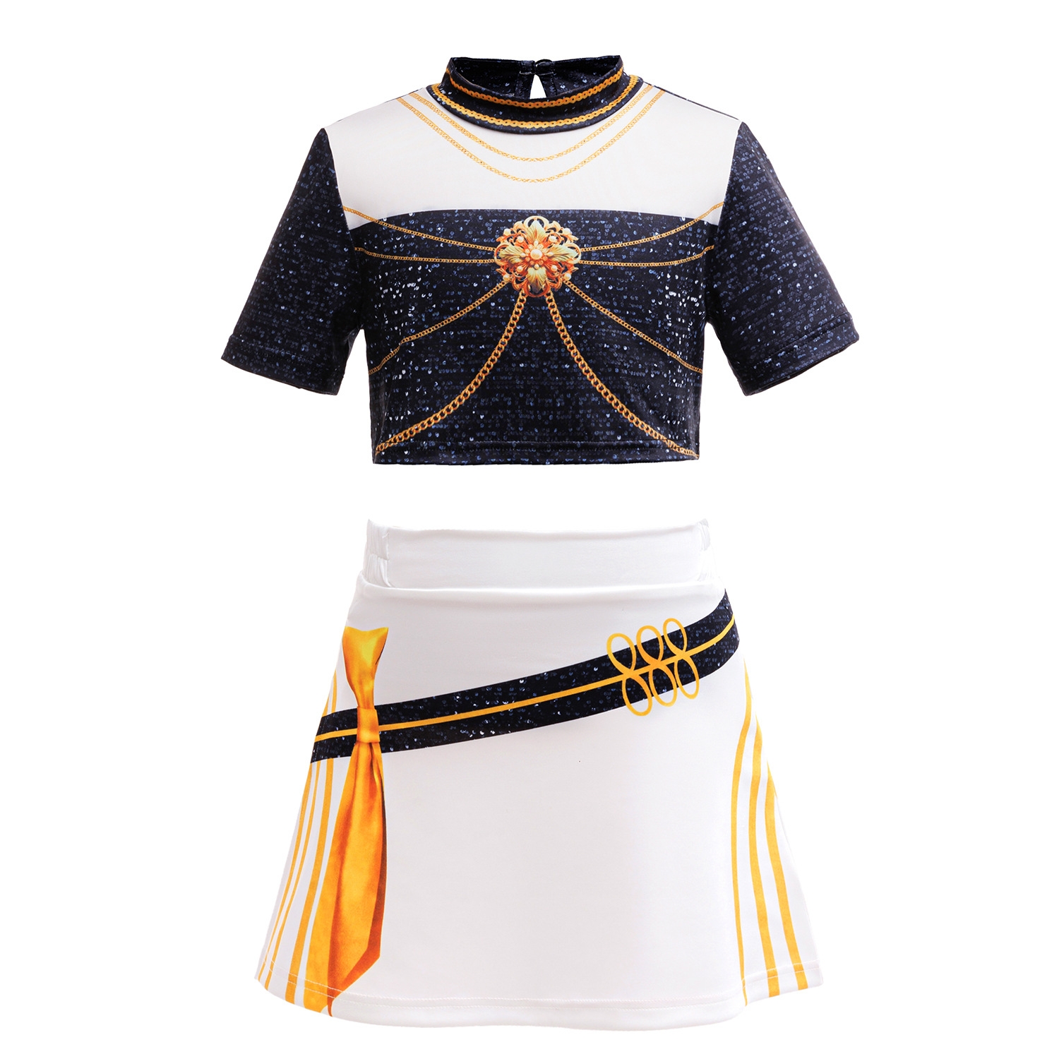 Lets cosplay K Pop Demon Hunters K Pop 獵魔女團 舞台爆閃演出服｜女團主角 Aurora 同款｜學校表演・萬聖節・K-Pop Show Cosplay cos1090