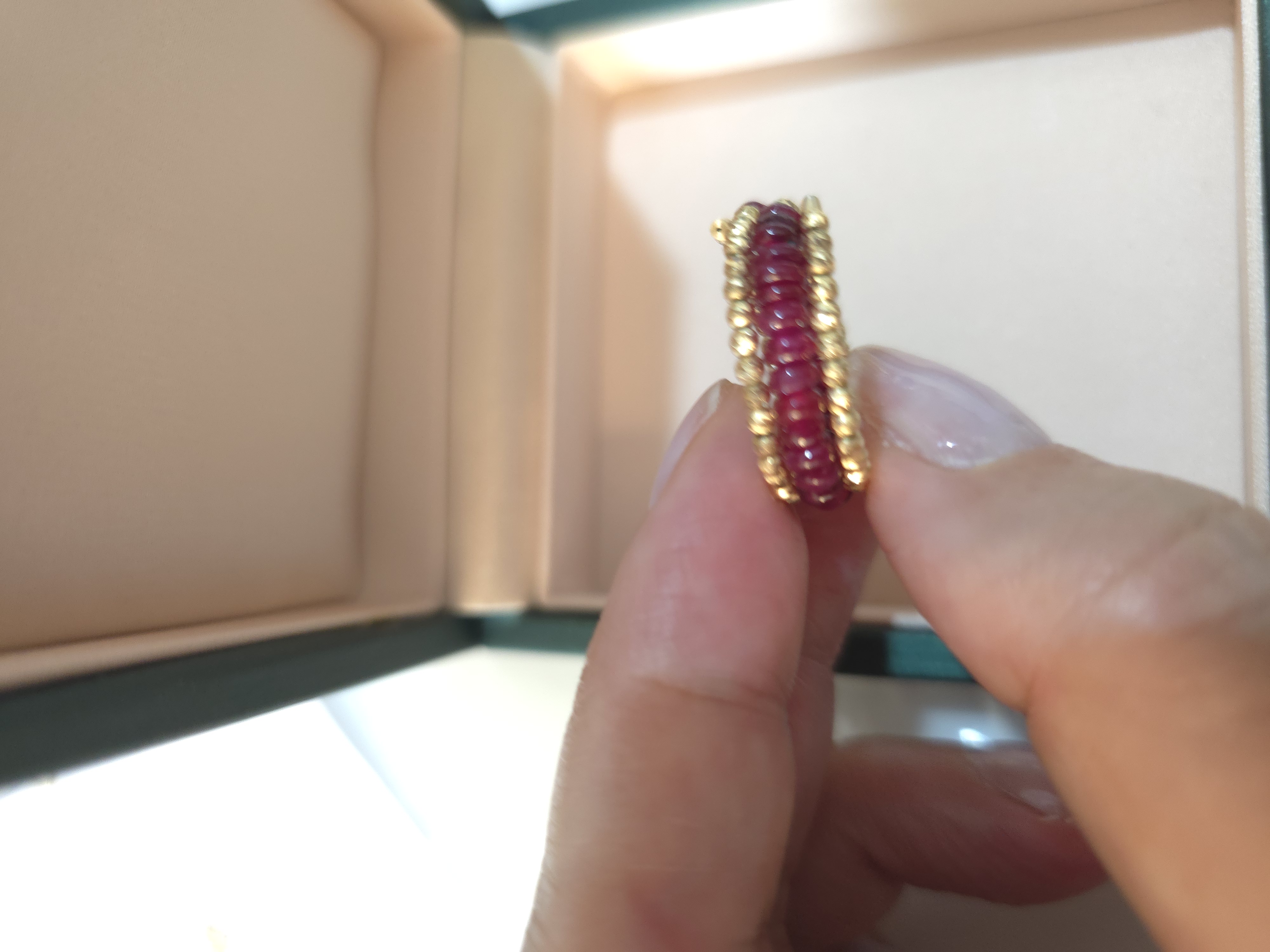 18K 紅寶石金戒指 W2.48