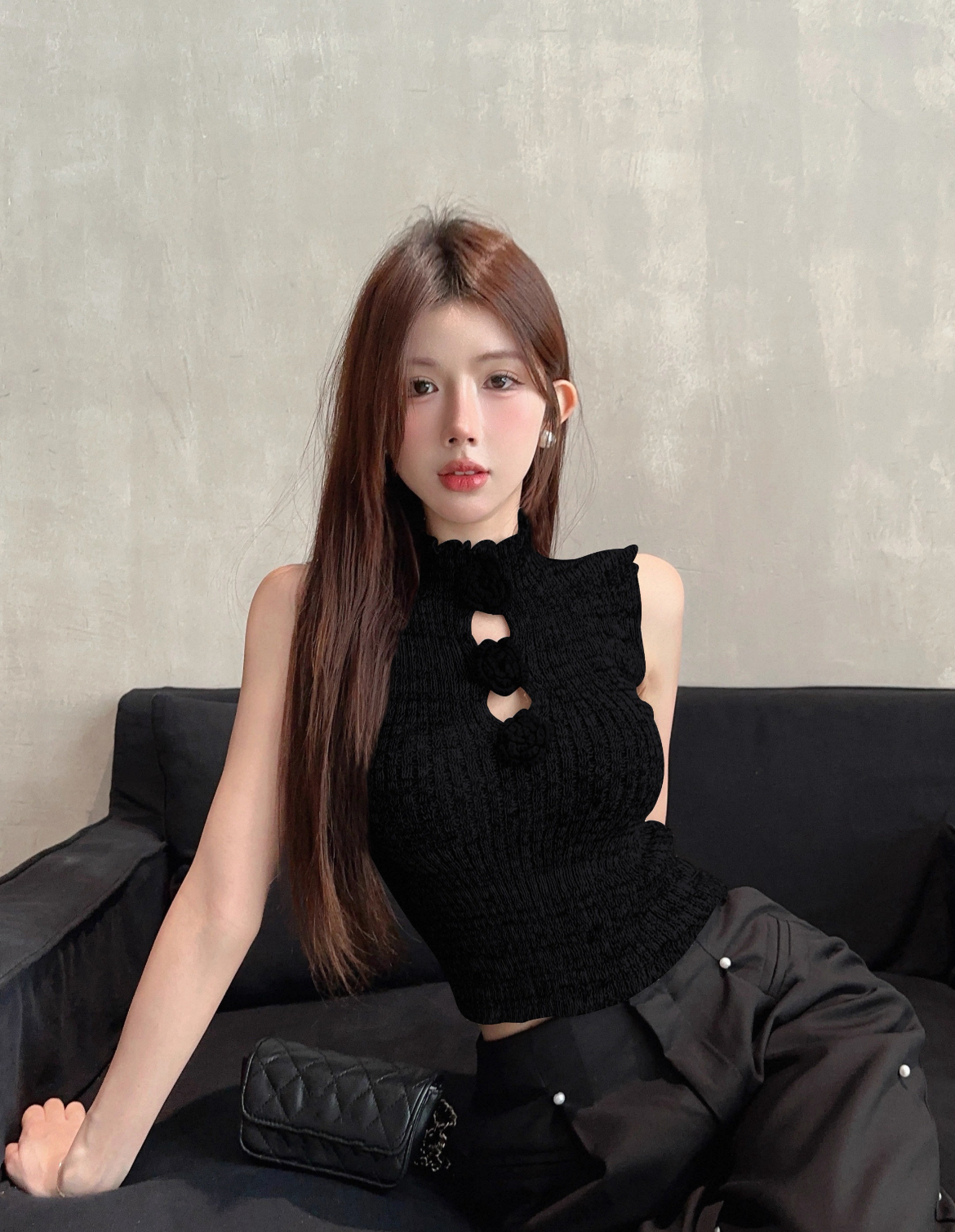 TP222无袖吊带上衣