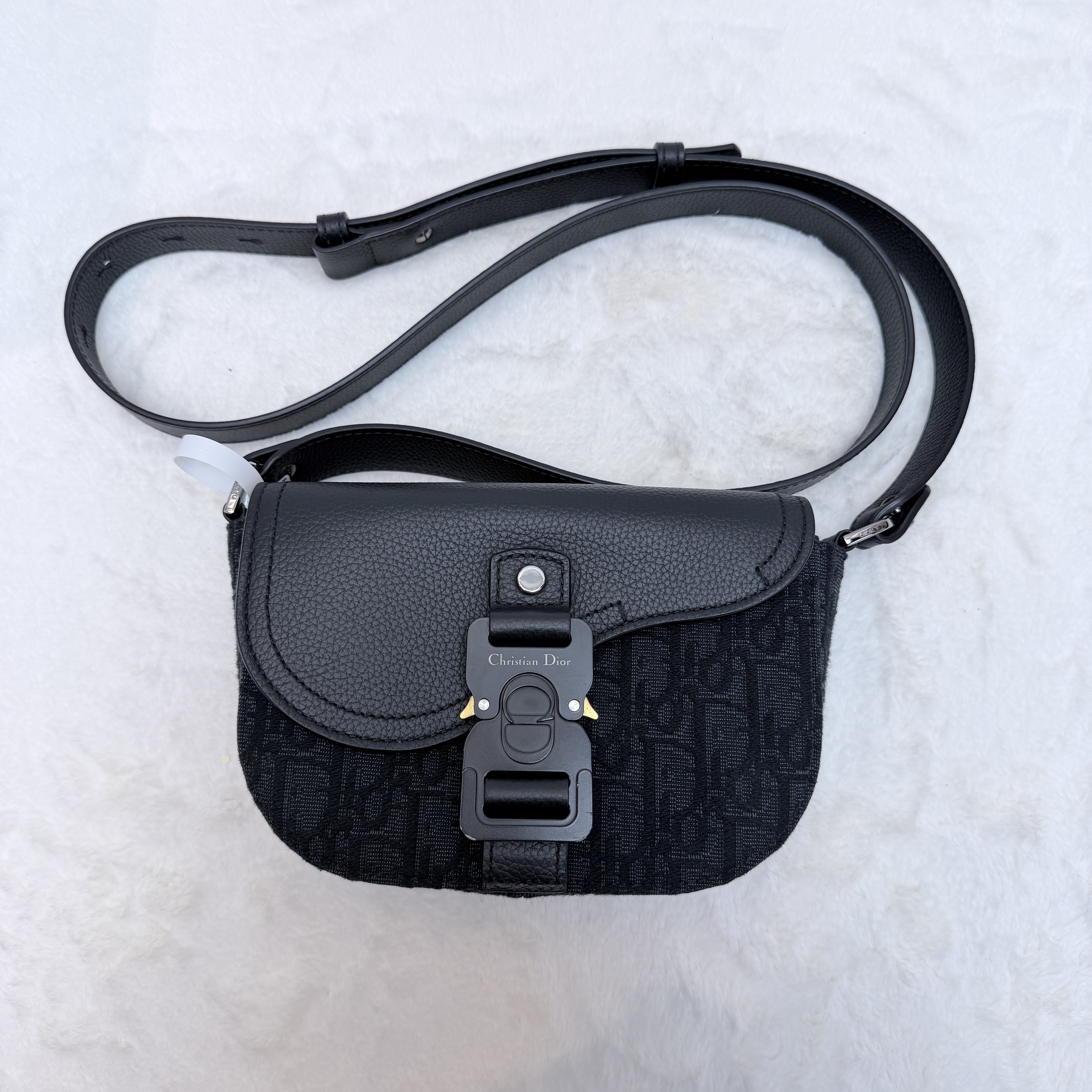 罕見Full Set🫢Dior男裝暗花Small Saddle Messenger Bag