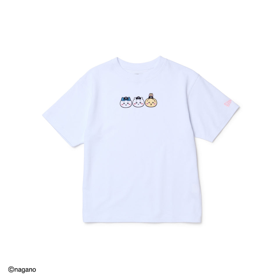 New Era Kids' Youth Short Sleeve Cotton T-Shirt, Chiikawa / Chiikawa, Hachiware, and usagi, White