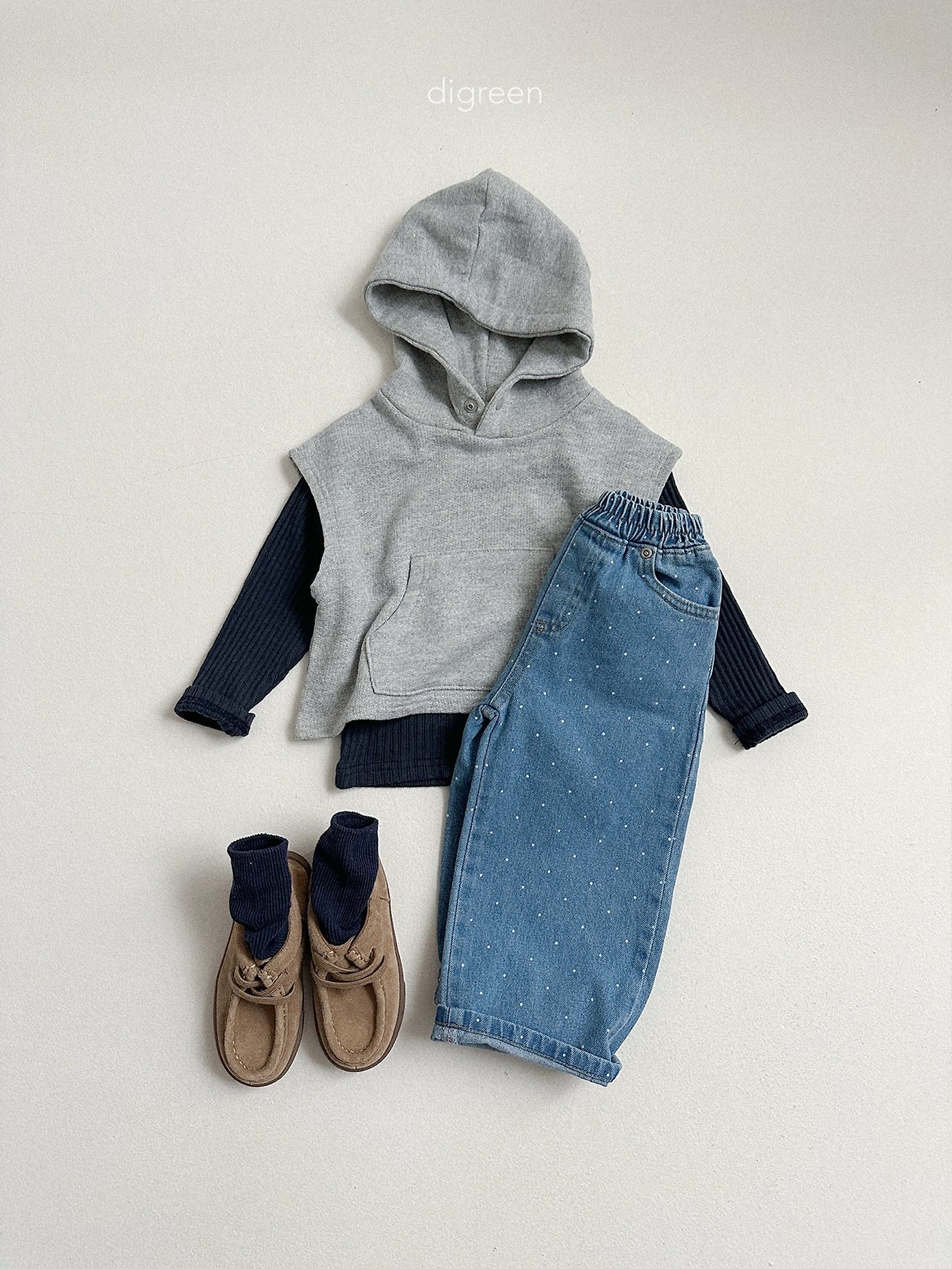 Digreen | Woody hooded vest 