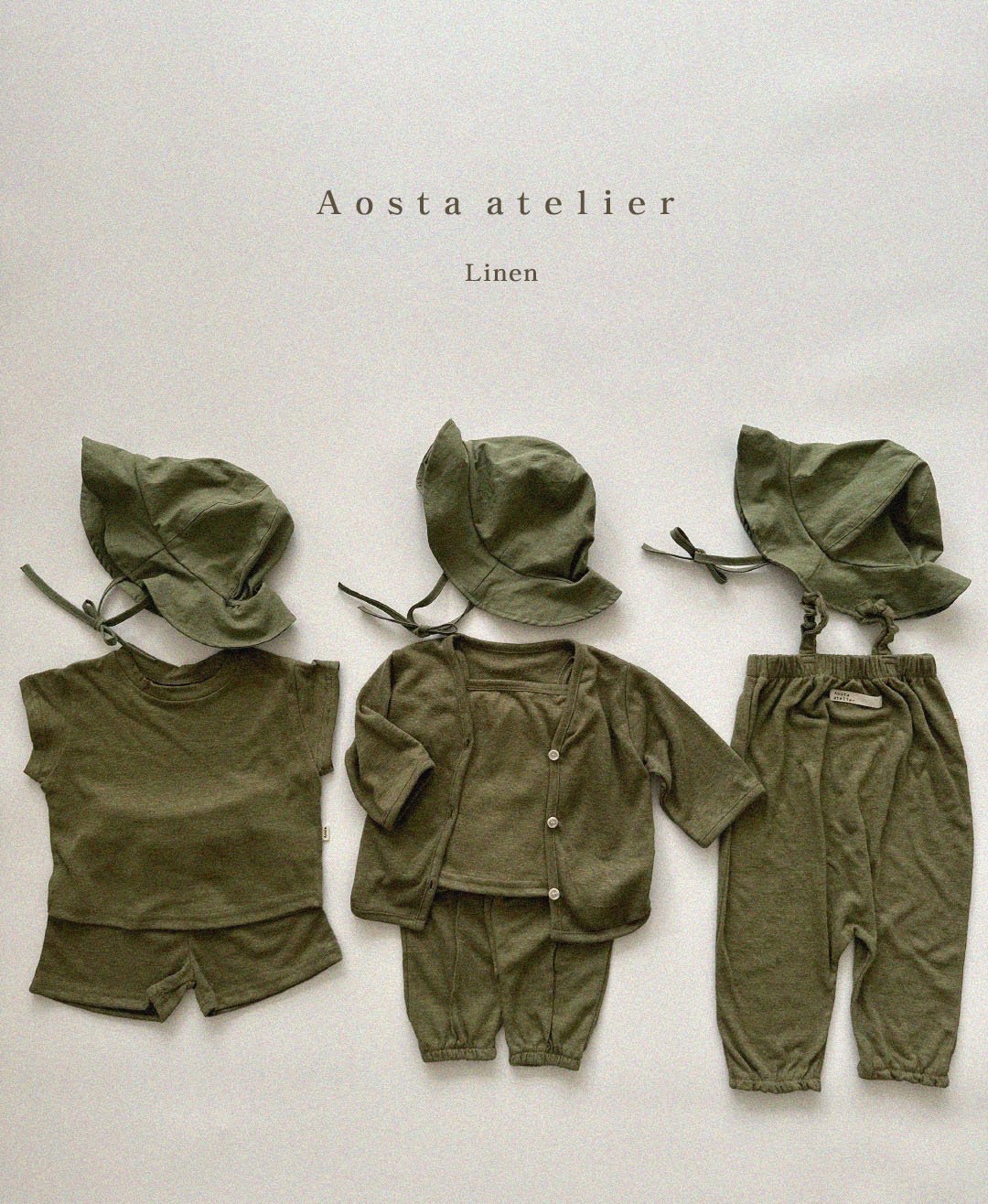 Aosta | Linen Suit (Green 2XL90-100)