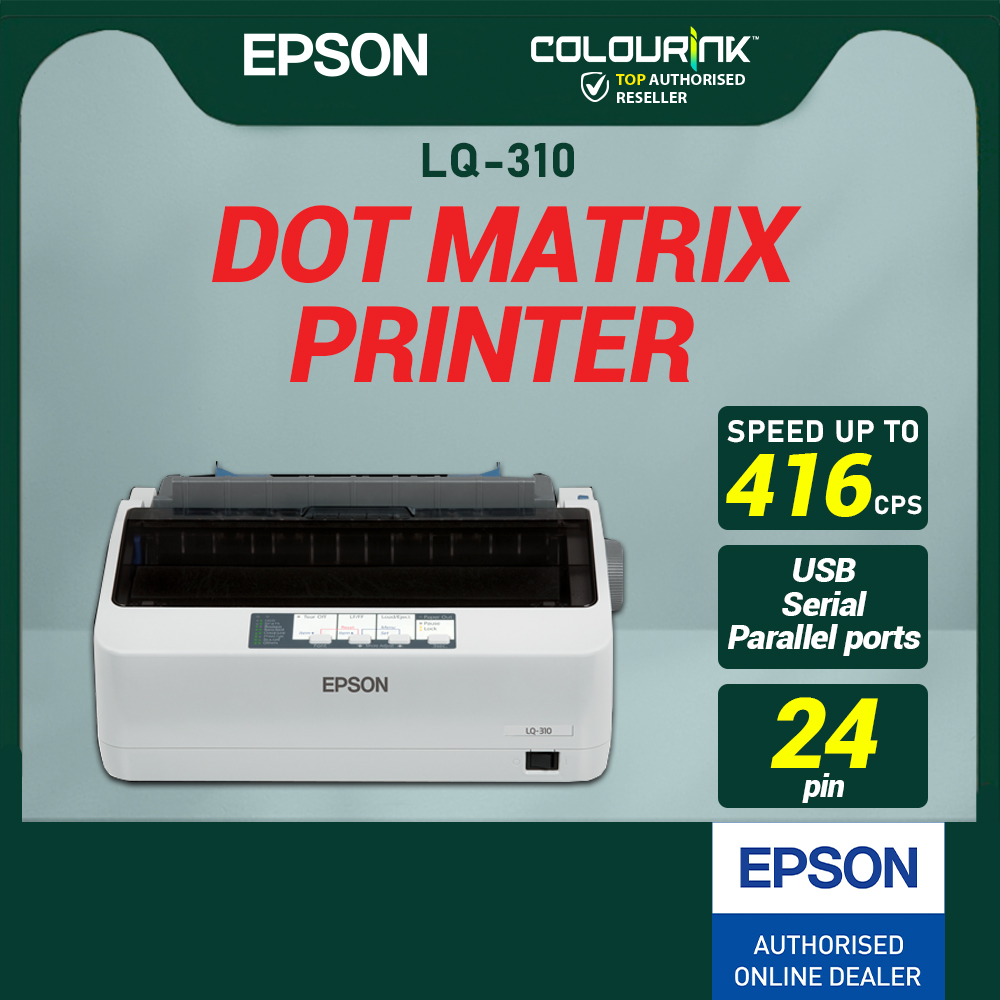 Epson LQ-310 Dot Matrix Printer 24 PIN A4 Paper 3PLY Computer Form Invoice Pay Slip similar ml1190 1121 LQ310 LQ590 ❌USB