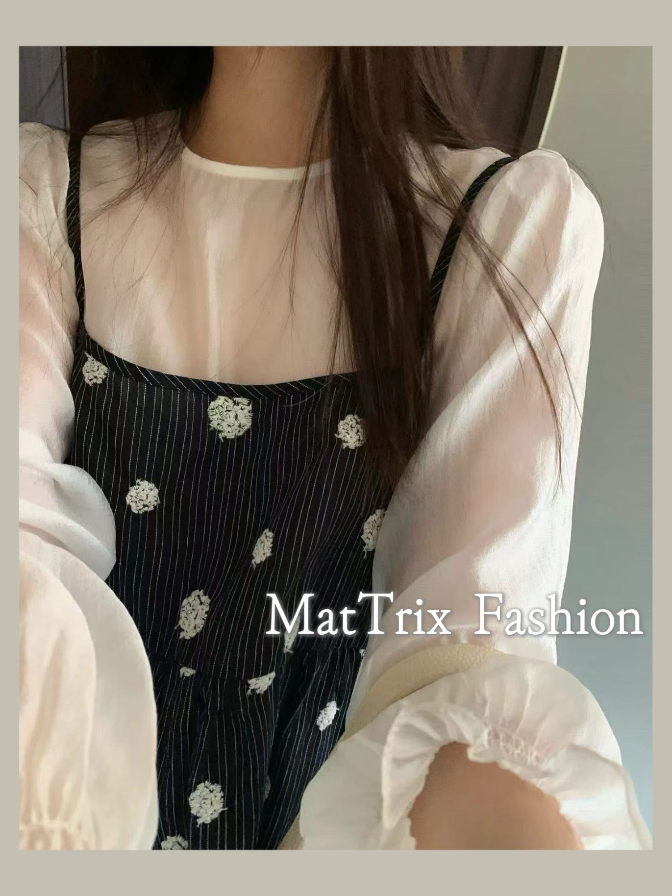 SS2009 花花背心+紗Top set  原價$$280