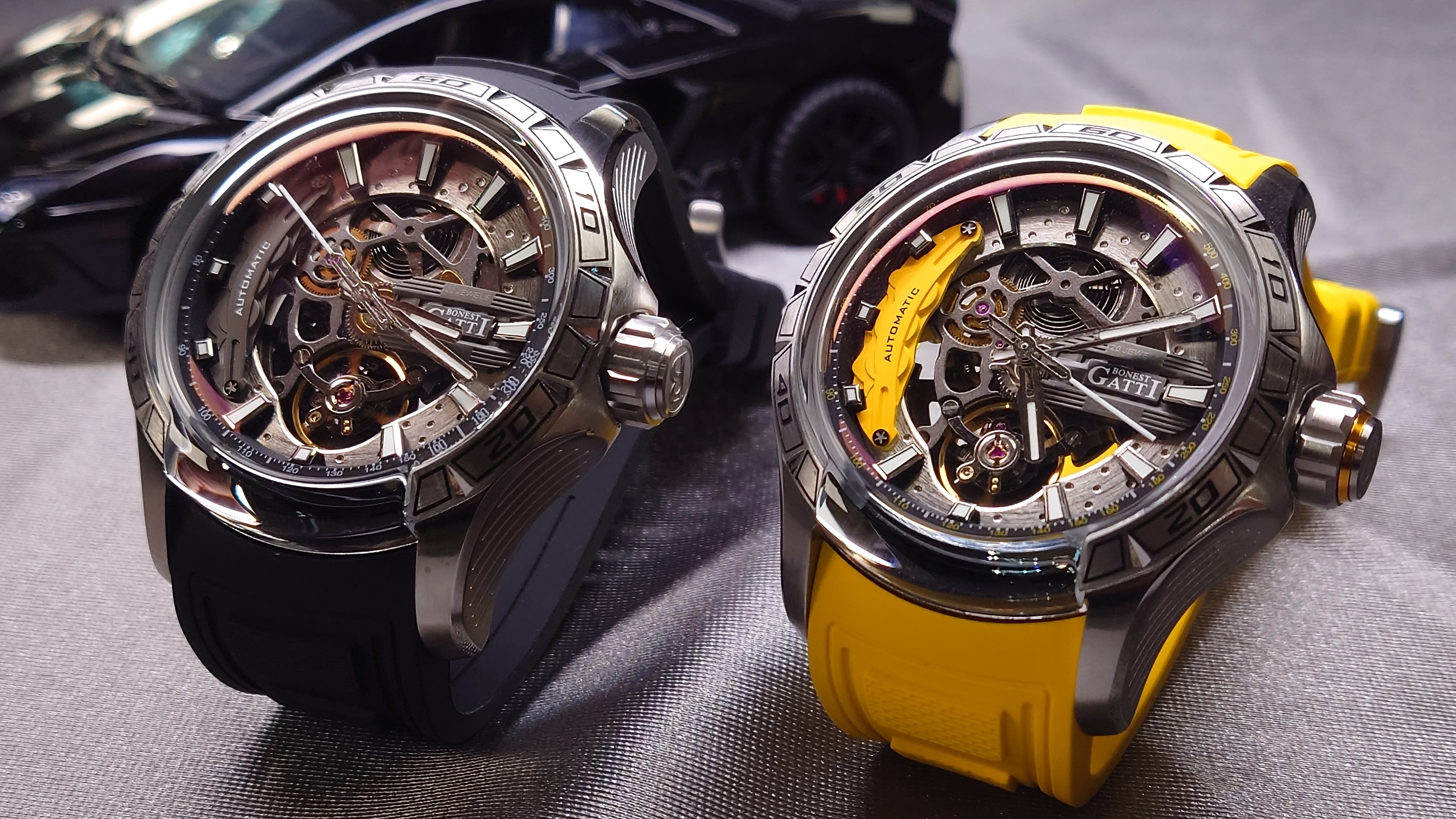 Bonest Gatti 現貨發售 透視賽車款機械錶 BG4005-R1 Black