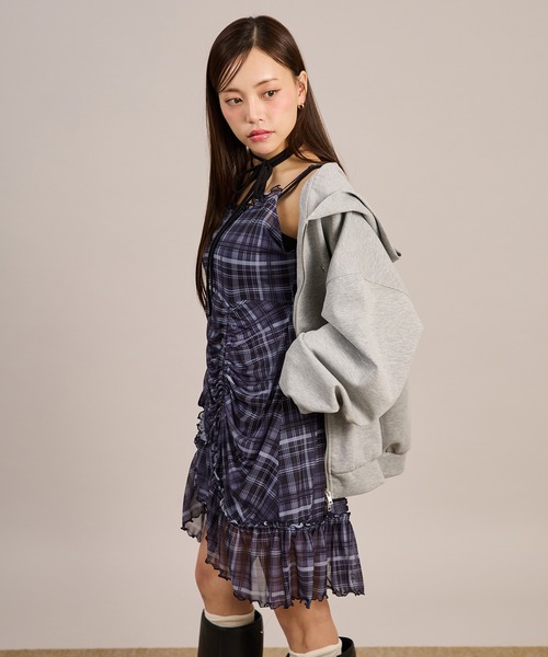 Lace抽繩吊帶外搭【JOT003】