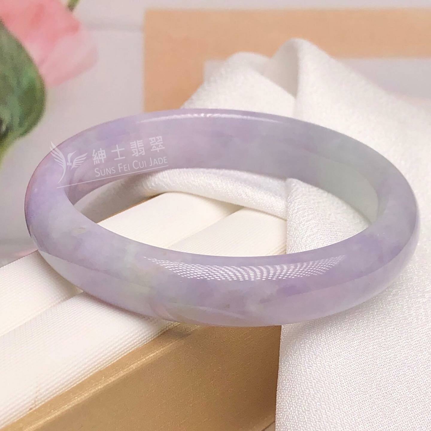 大馬坎藍紫春彩福鐲 54.4mm