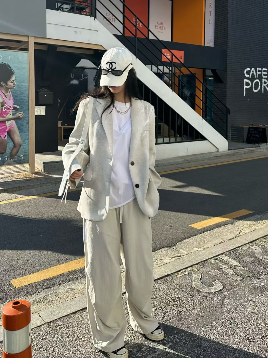 高質混紡棉休閒褲