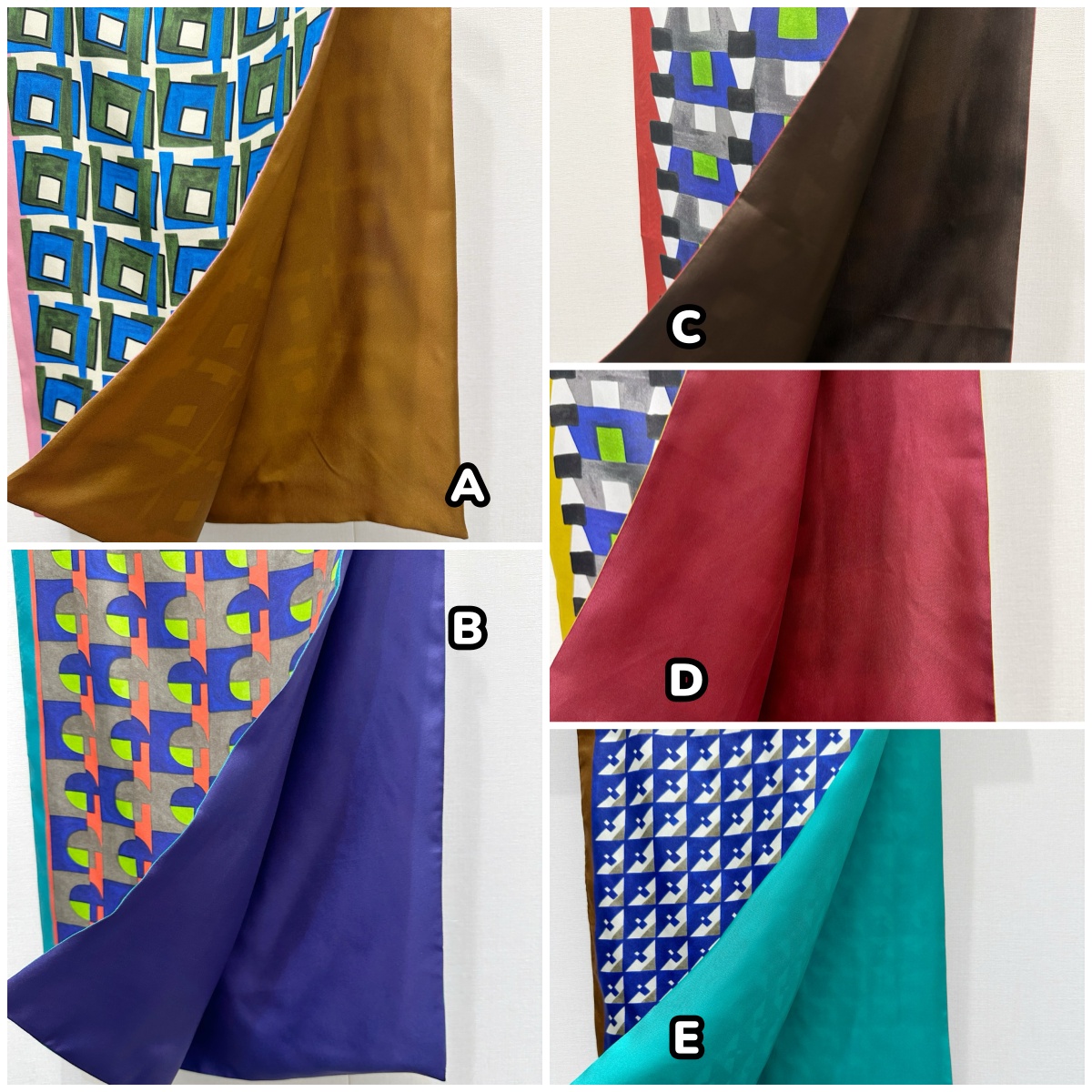 【頂級原單】Miu Miu Printed Silk Scarf 幾何印花絲巾