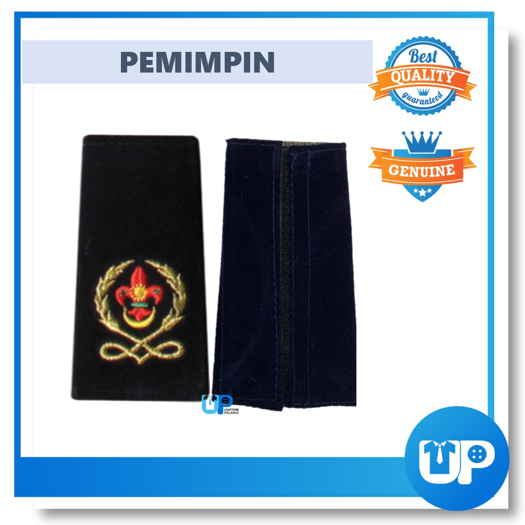 Epolet Pengakap Pemimpin Cikgu Guru Pangkat Kelana Merah Hijau Birutua Kokurikulum Sekolah Scout Teacher Badges