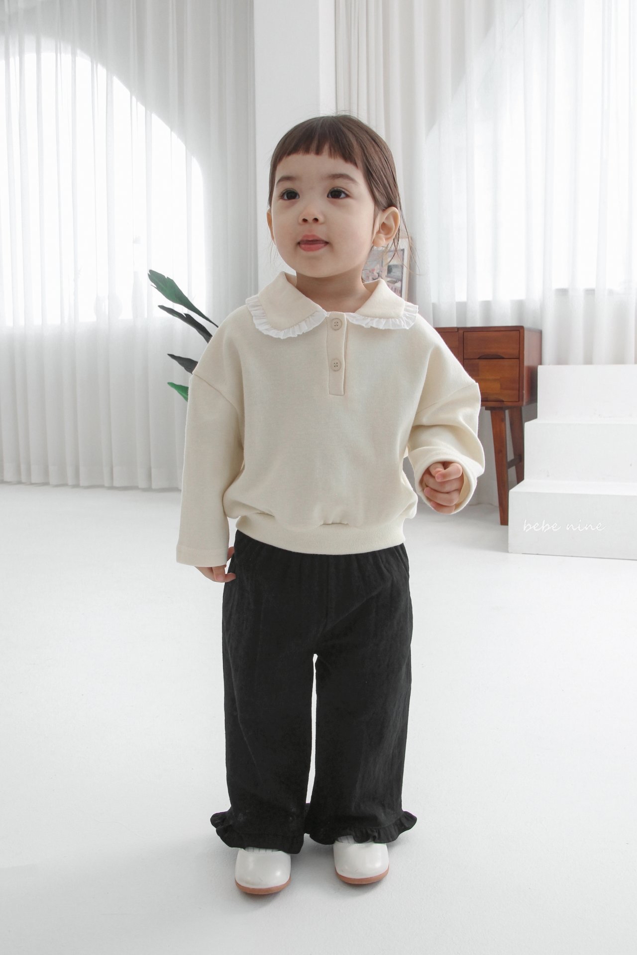 🌸預訂 韓國直送🌸🇰🇷Bebenine三色荷葉邊寬鬆褲