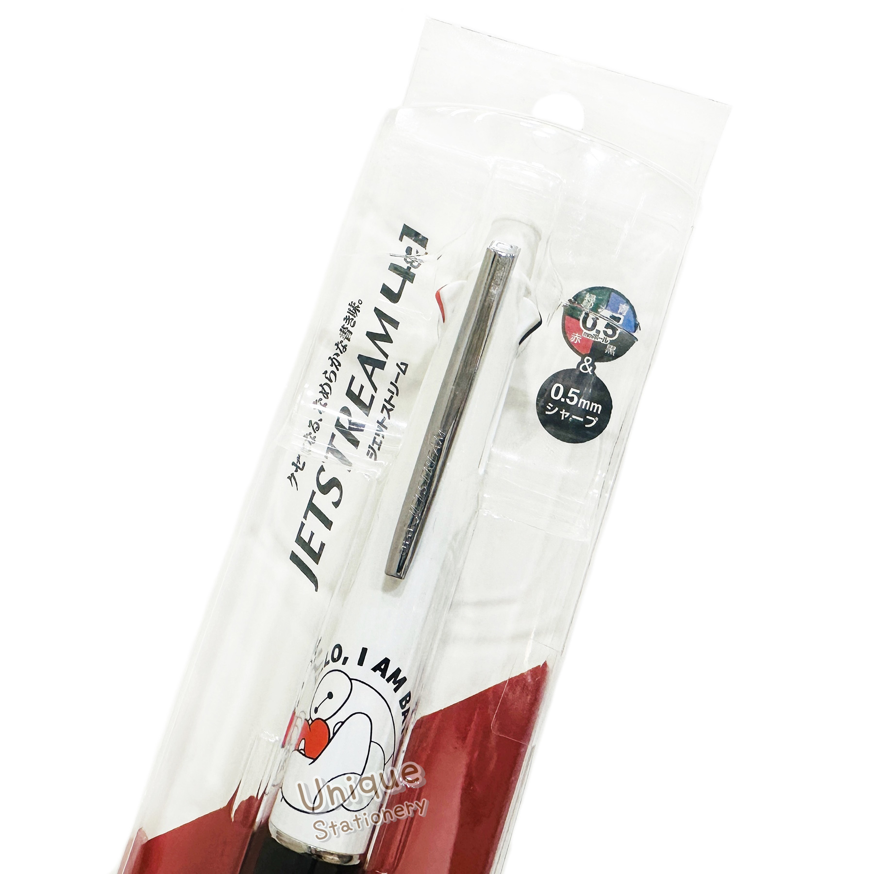 現貨｜Disney Baymax 大英雄聯盟 日本製 uni Jetstream 4&1 多功能 5用筆 0.5mm 4色原子筆 + 0.5mm 鉛芯筆 (306975)