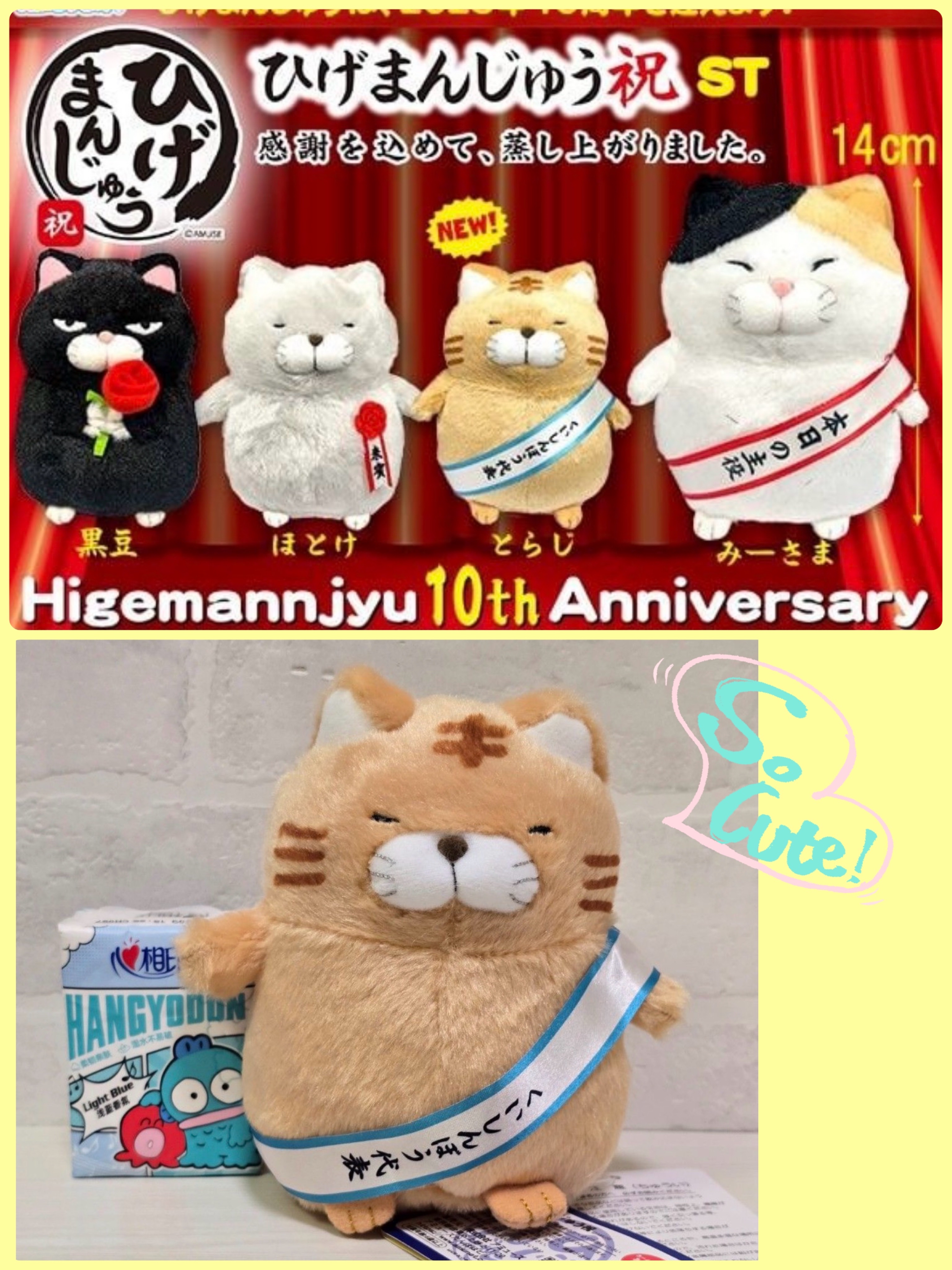 ☆現貨☆日本直送 Amufun Amuse Higemanjyu虎紋虎吉饅頭貓公仔