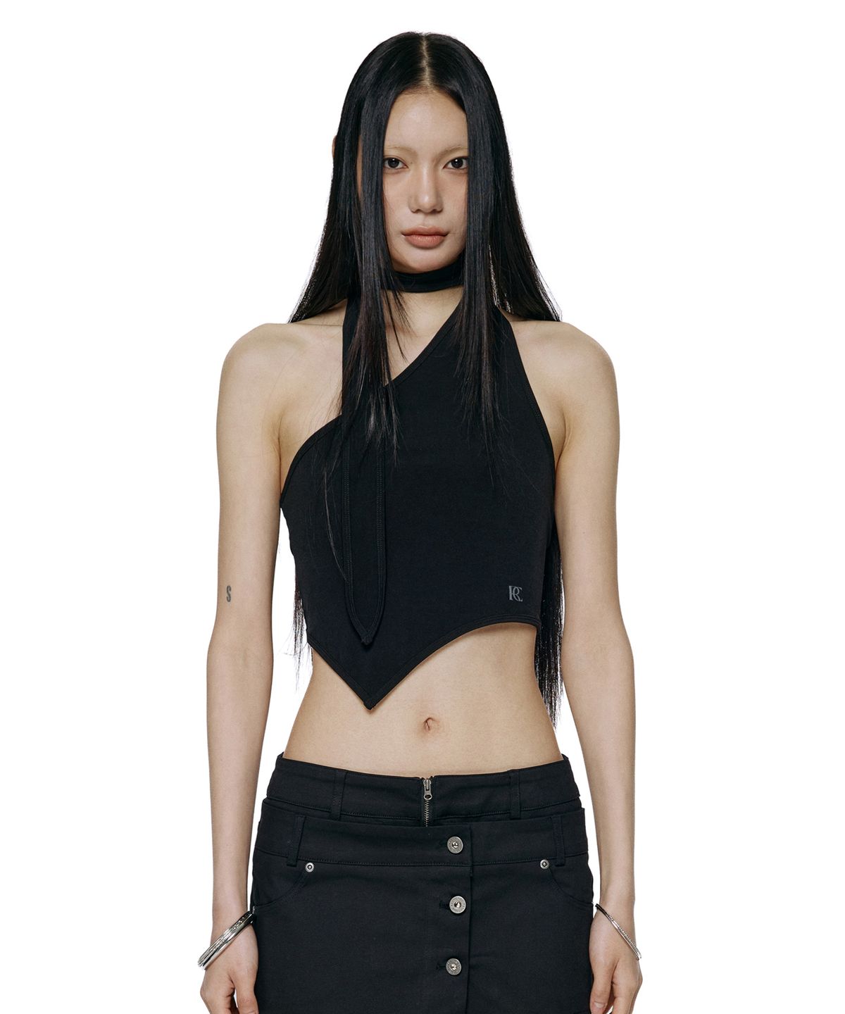🇰🇷訂購｜ROCKCAKE 26SS｜Scarf Asymmetric Sleeveless 2色 