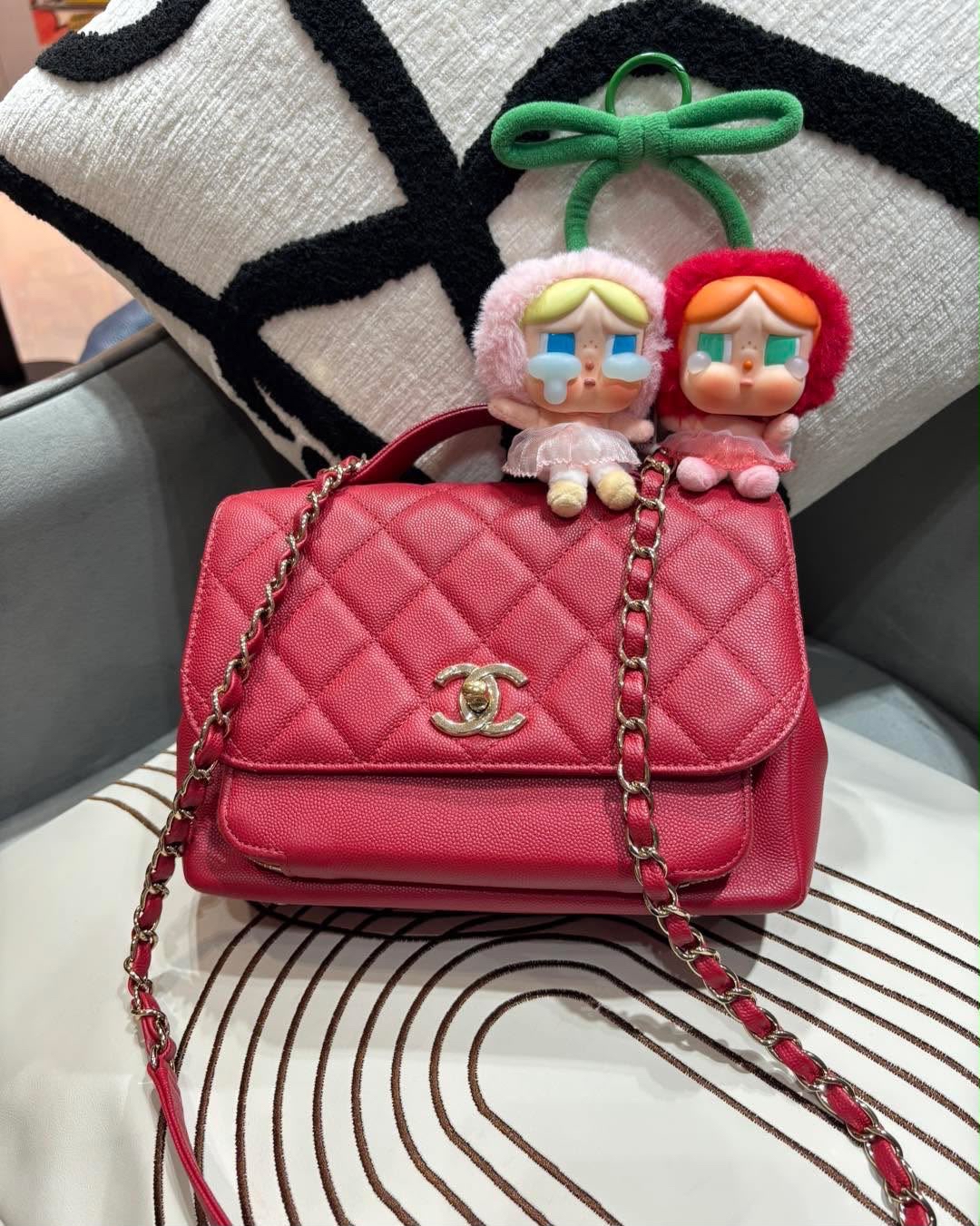 CHANEL Business Affinity Medium 2way bag A93607 荔枝牛皮 100%Authentic, 98%New ✅28card✅Box