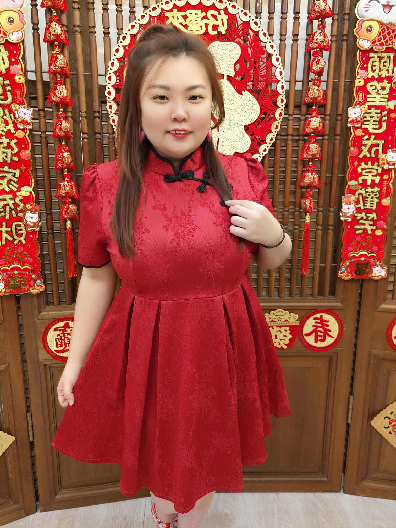 DBB01 TW#5666 旗袍款马面连衣裙