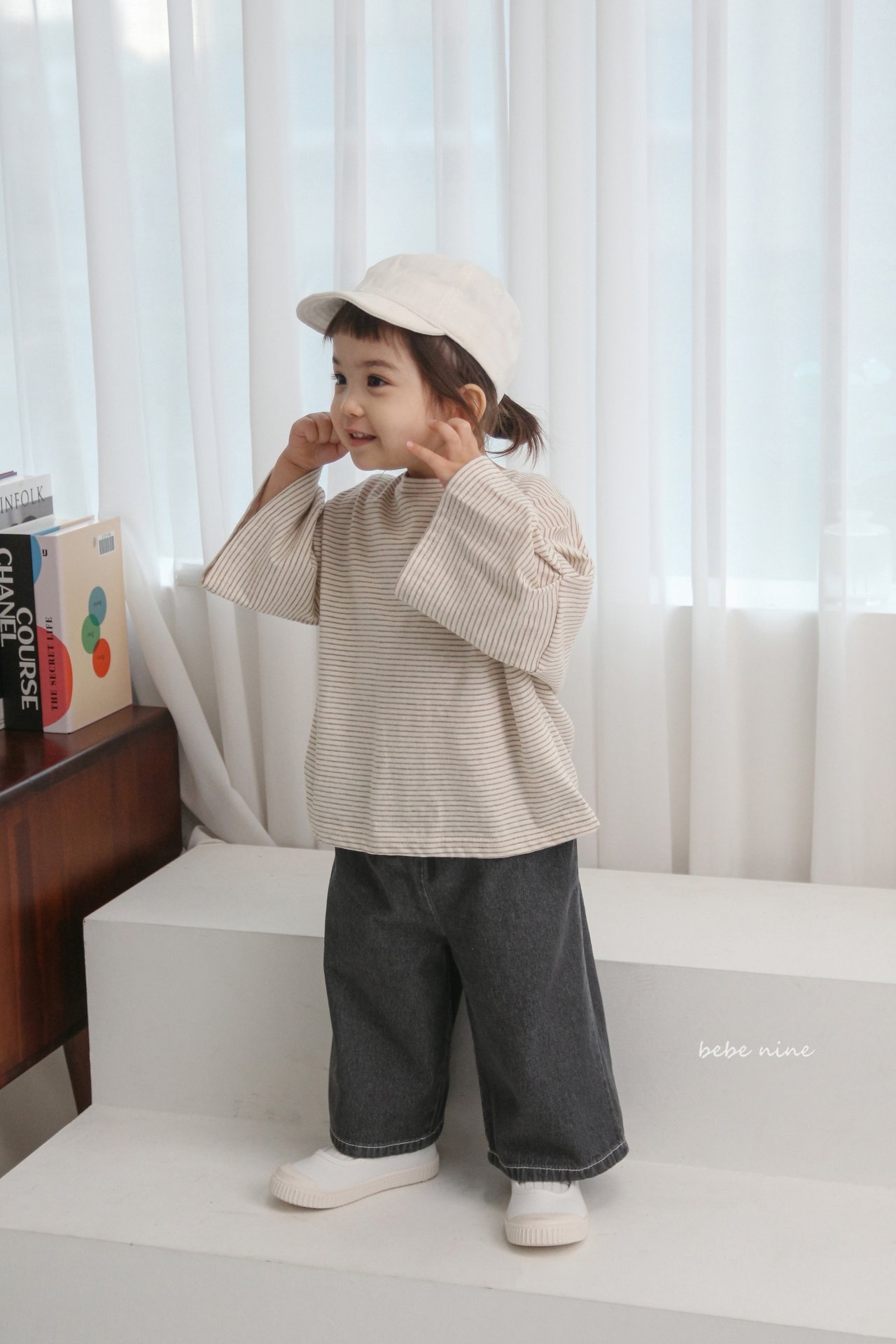 🌸預訂 韓國直送🌸🇰🇷Bebenine兩色日常寬鬆直腳牛仔褲