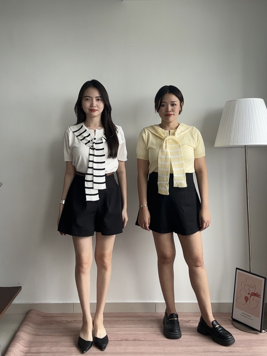 T4269 Sailor Collar Knit Top - 4 Colors 