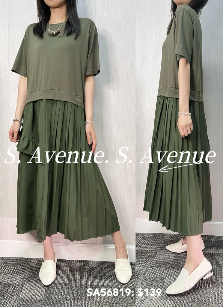 SA56819: 短袖下ruffle öp 