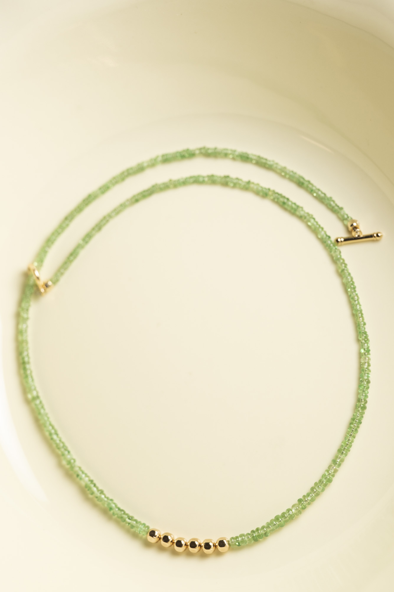 沙弗萊石鎖骨鏈/頸鏈 - Tsavorite necklace