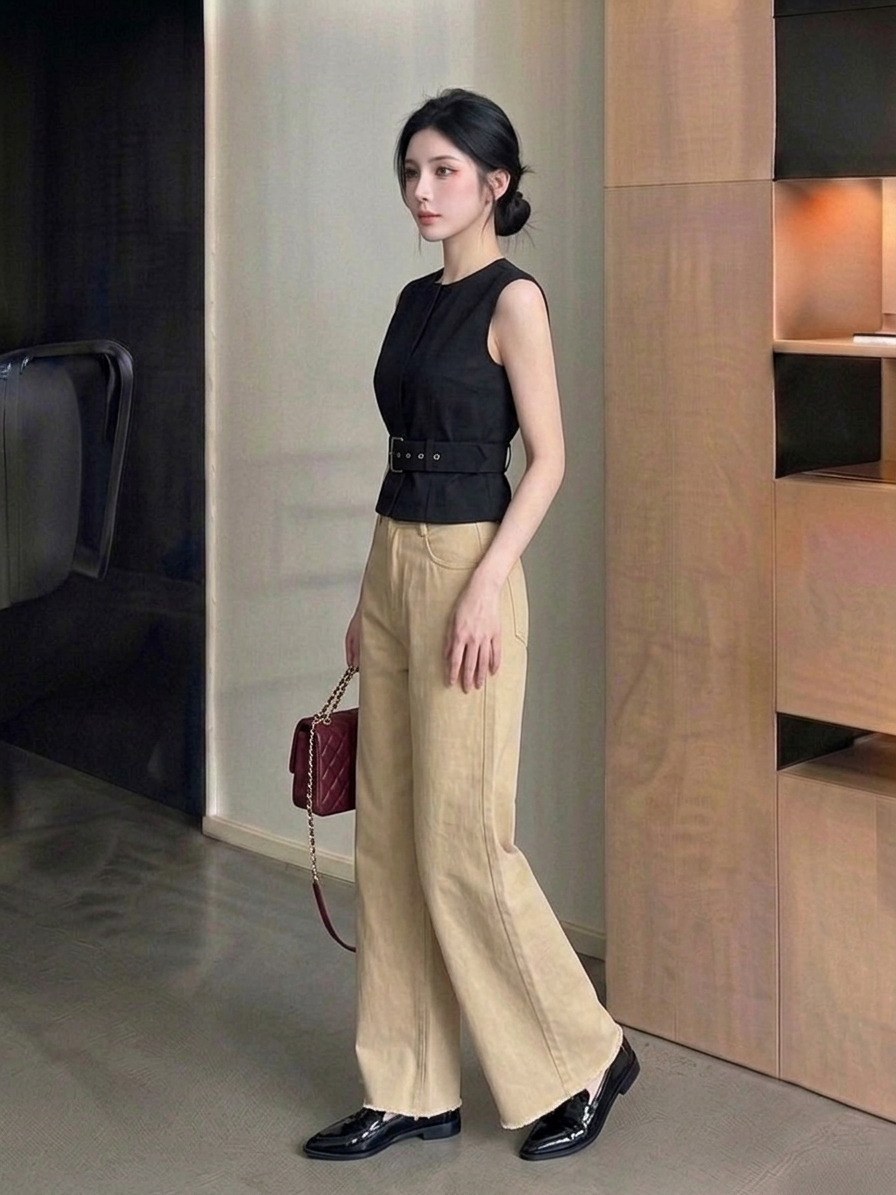 High-Waist Long Pants M235