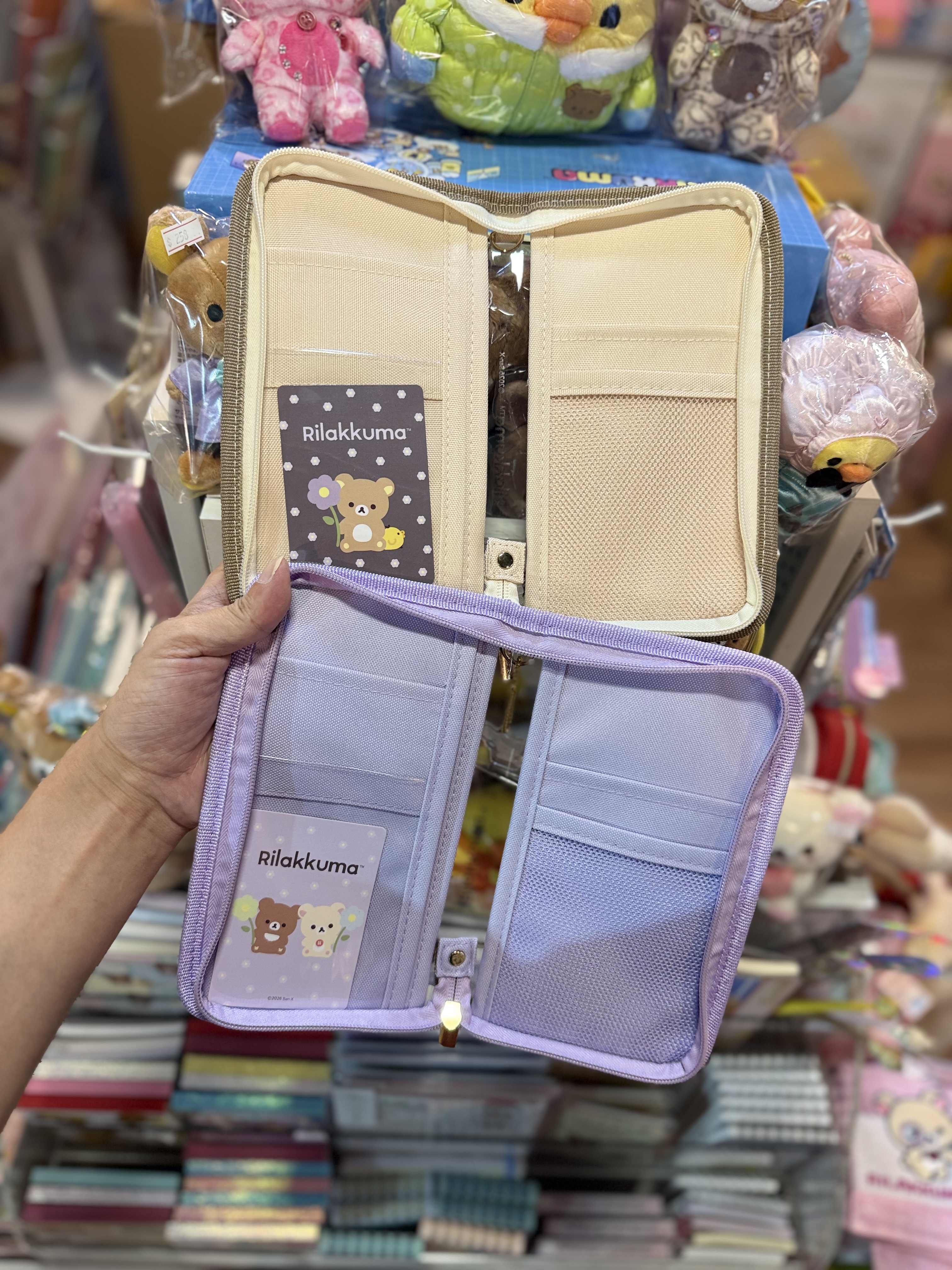 《現貨》全新BASIC RILAKKUMA Flower系列 多用途收納袋