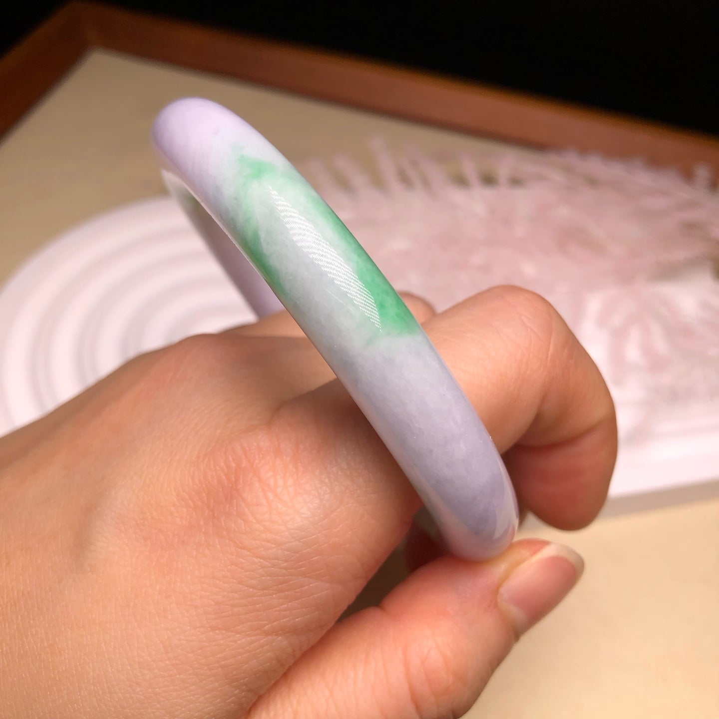 白底青圓鐲57.5mm YM00180