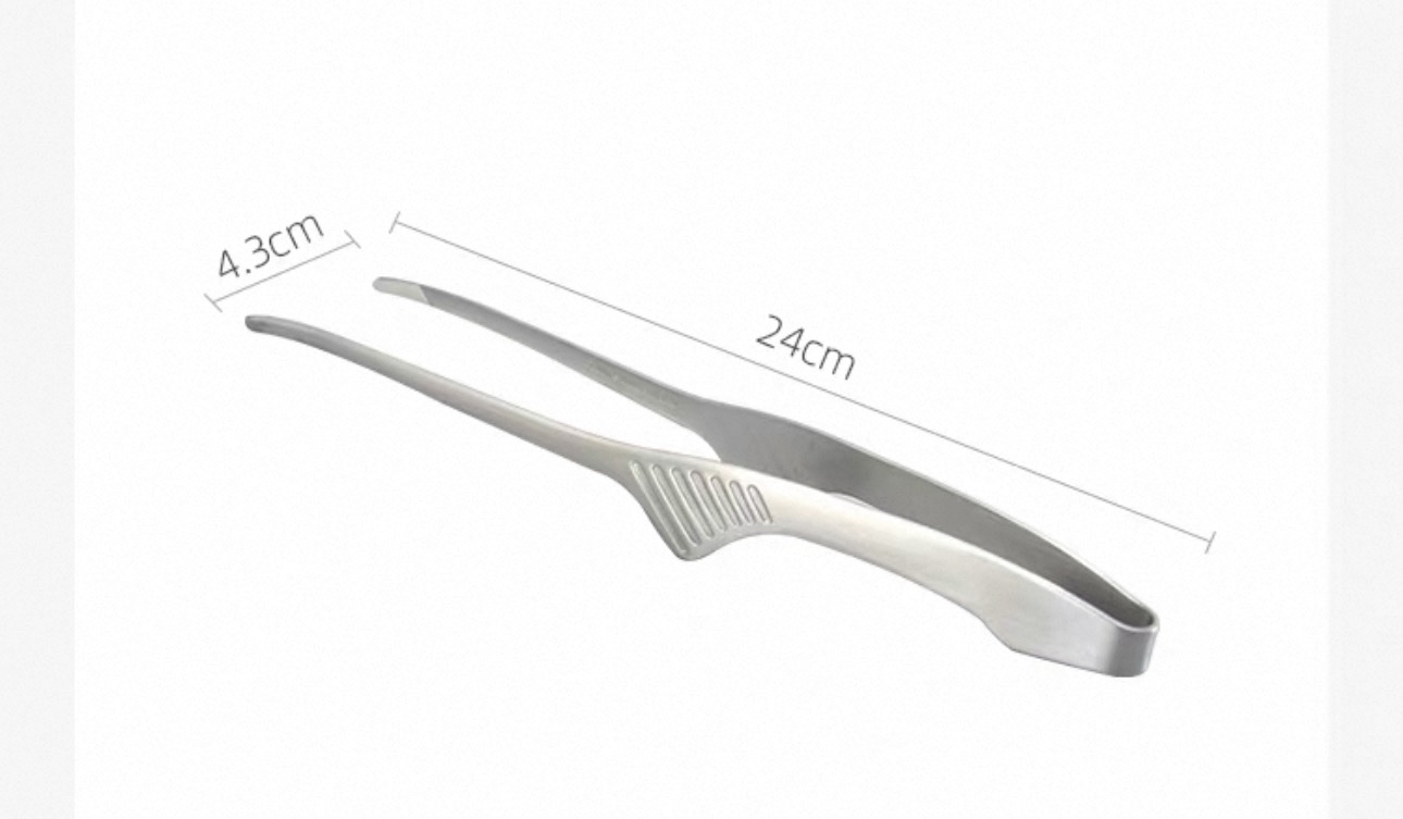 日本下村多用途不銹鋼燒烤鉗子