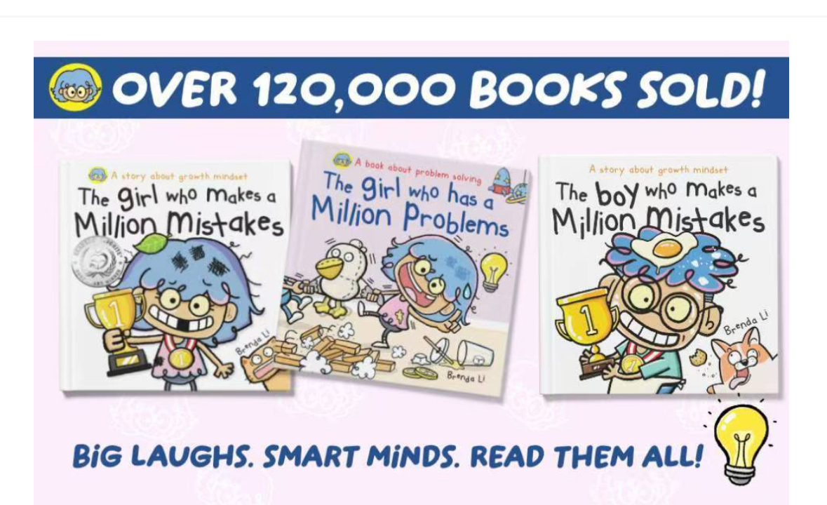 A Million Mistakes Series。The girl who makes a Million Mistakes A book about problem solving The girl who has a Million Problems A story about growth mindset The boy who makes a Million Mistakes。The girl who makes a Million Mistakes A book about problem solving The girl who has a Million Problems A story about growth mindset The boy who makes a Million Mistakes百萬個錯誤系列三本  平裝
