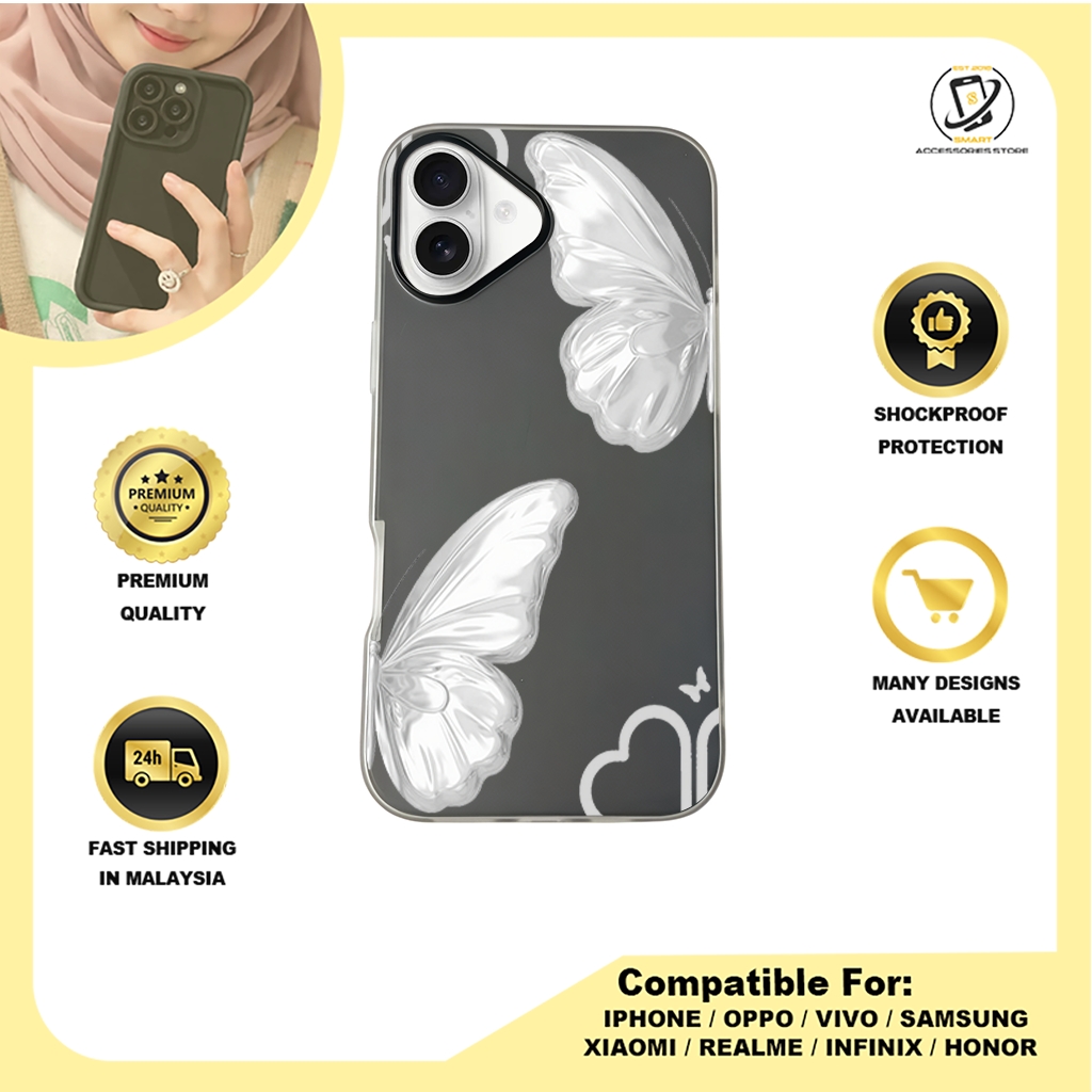 JELLY CASE PHONE FOR IPHONE - DESIGN BUTTERFLY D