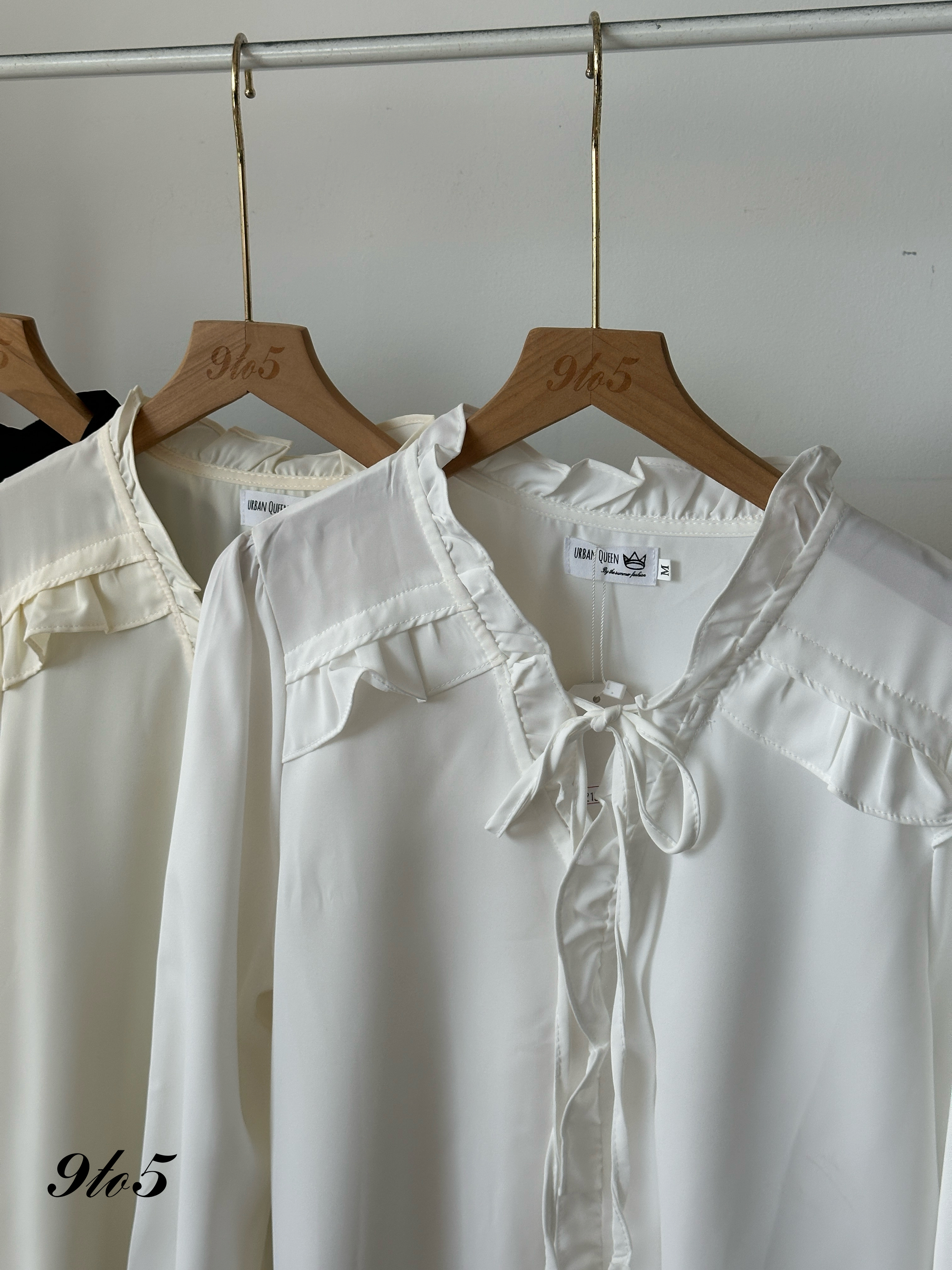 T3997 Bow-tie Ruffle Shirt - 3 Colors