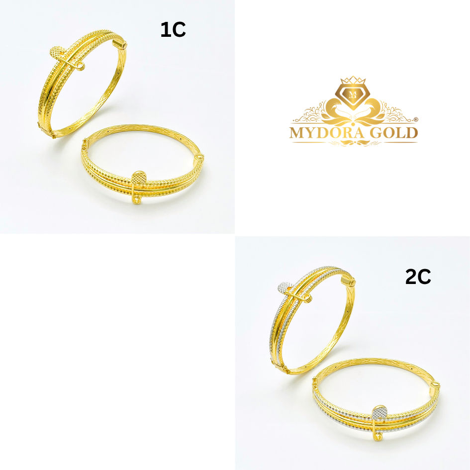 MYDORA Gelang Fesyen Safety Pin l EMAS 916/22K