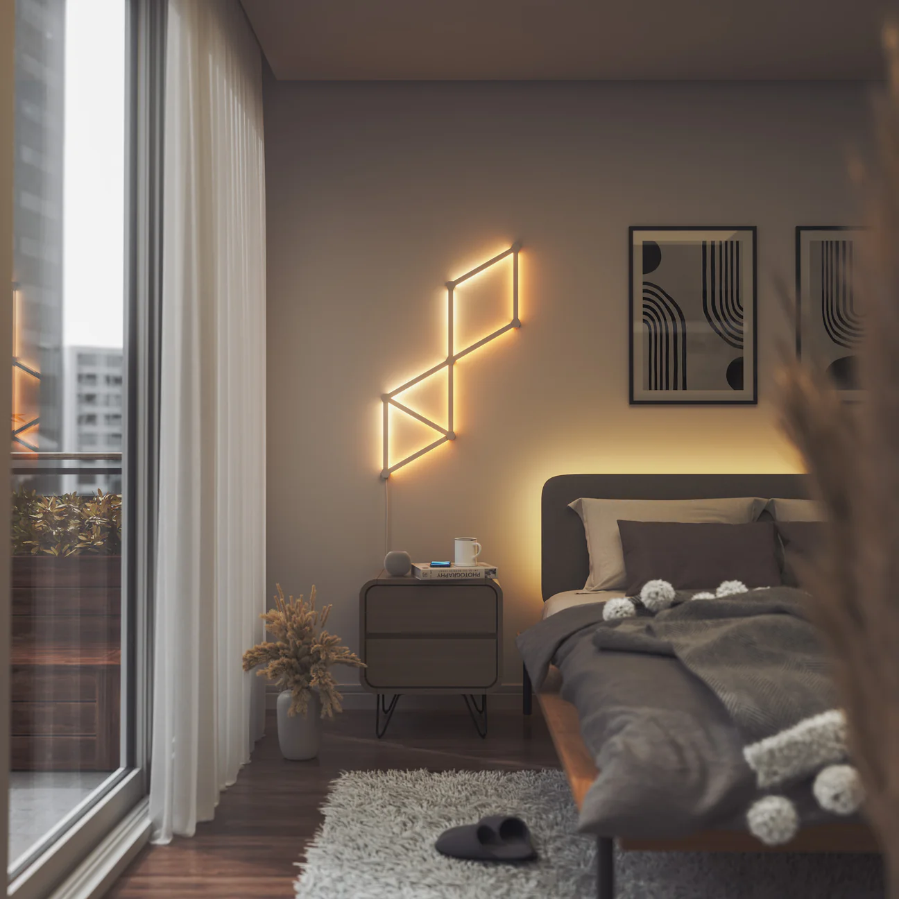 [原裝香港行貨丨2年保養] Nanoleaf Lines 60° 智能LED背光燈條擴充裝 (3條) Nanoleaf Lines Expansion Kit (3 pack) A-NL59-E-0001LW-3PK