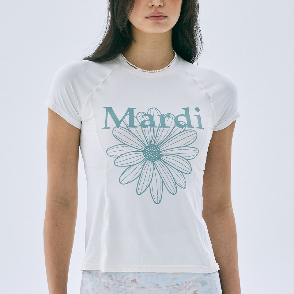 [Mardi Mercredi][ACTIF] AIRLIFT slim fit top flowermardi (6色)