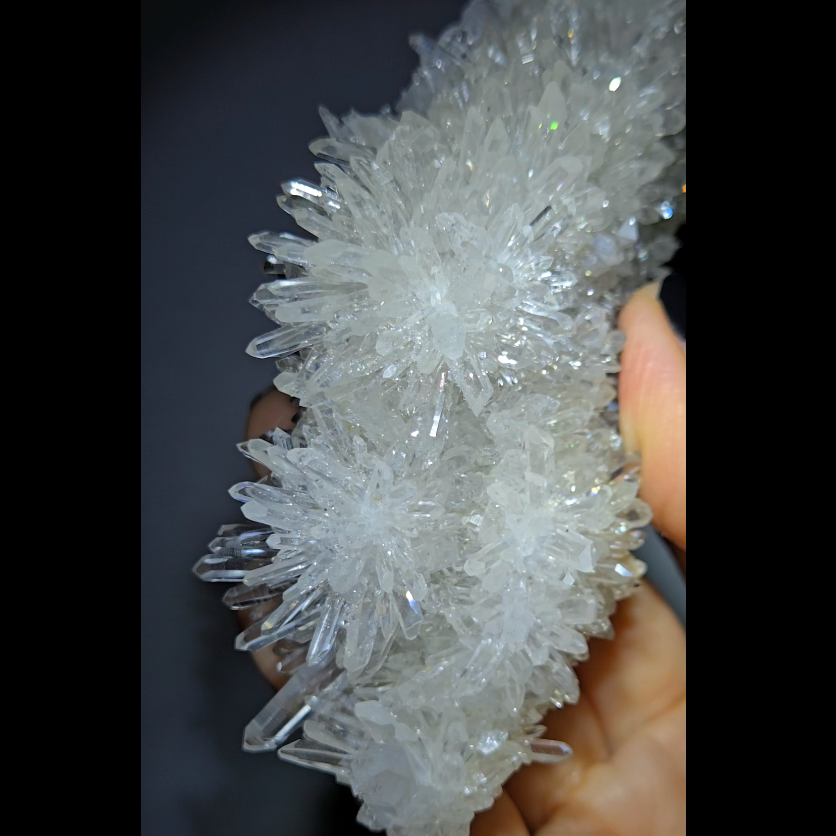 Chrysanthemum needle quartz cluster - CQ476