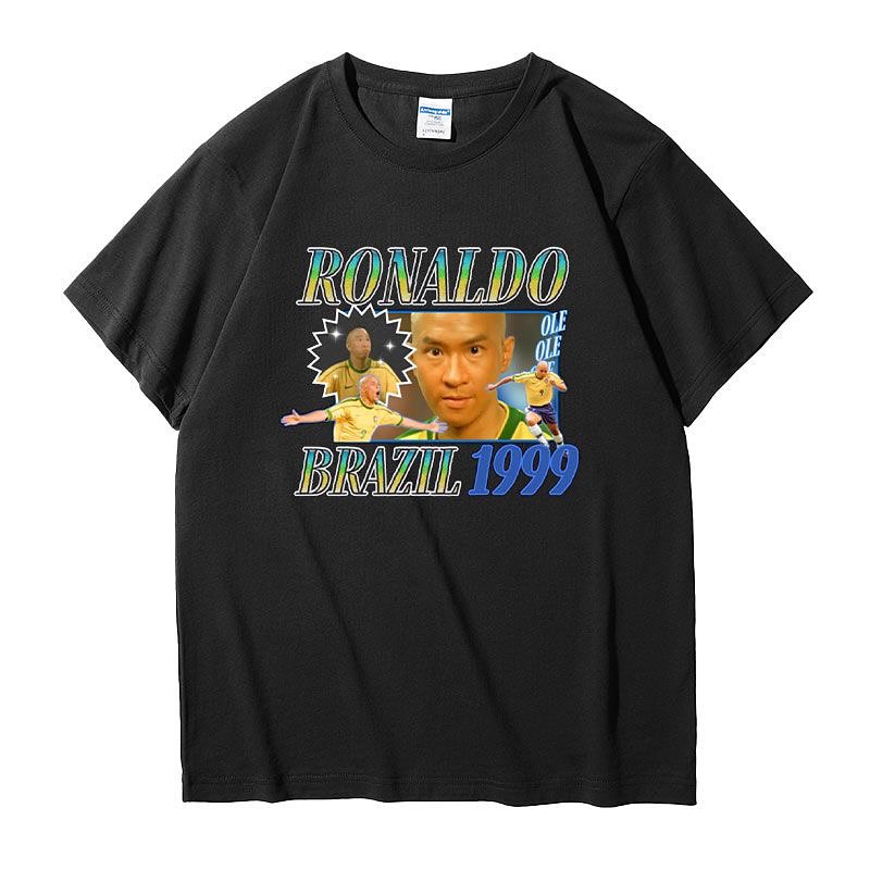 張家輝x朗拿度 巴西1999尺碼：S/M/L 顏色：白色/黑色@每件$100