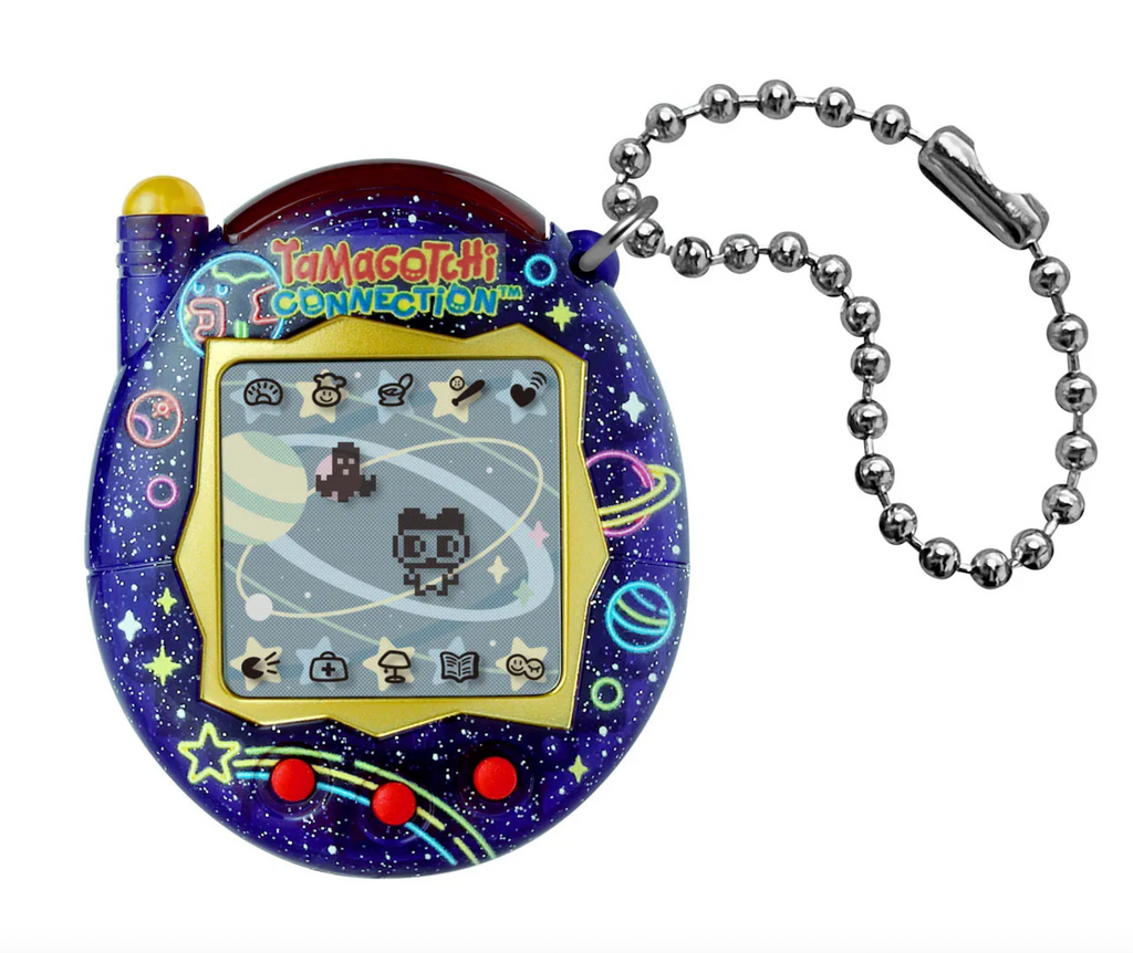  Bandai Tamagotchi connection 太空圖案 電子寵物機 復刻版虛擬寵物 互動養成遊戲機 兒童懷舊玩具