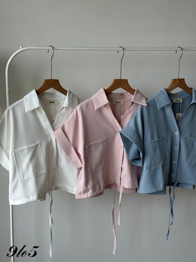 T4235 Short Sleeves Oversized Shirt